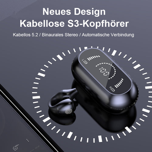 Drahtloses Ohrclip-Bluetooth- Kopfhörer