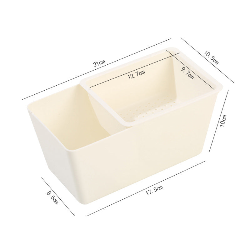 Quadratische Entleerbare Doppellagige Aufbewahrungsbox