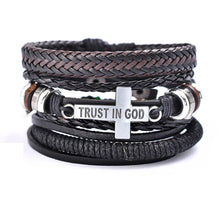 Laden Sie das Bild in den Galerie-Viewer, Religiöses Kreuzarmband aus Zinklegierung