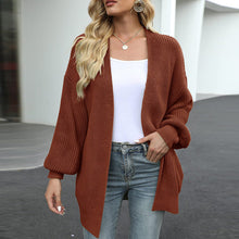 Laden Sie das Bild in den Galerie-Viewer, Klobige Strickjacke mit Ballonärmeln