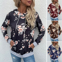 Laden Sie das Bild in den Galerie-Viewer, Langarm-Sweatshirt mit Kapuze