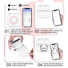 Laden Sie das Bild in den Galerie-Viewer, Praktischer Mini-Taschendrucker