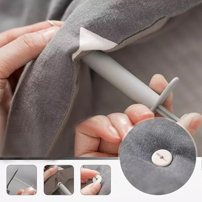 Nadelfreier Bettlakenhalter für Steppdecken