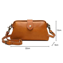 Laden Sie das Bild in den Galerie-Viewer, Vintage handgemachte Ledertasche