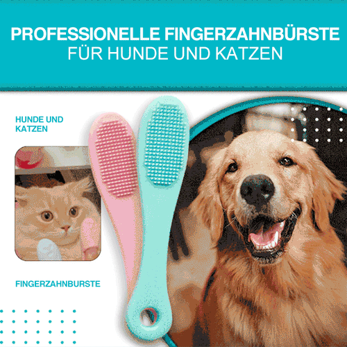Professionelle Fingerzahnbürste für Hunde und Katzen