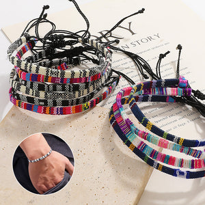 Geflochtenes Regenbogen-Armband