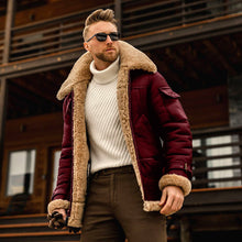 Laden Sie das Bild in den Galerie-Viewer, Herren Dicke Mittellange Jacke