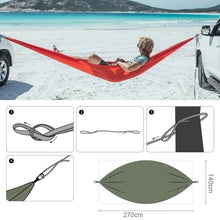 Laden Sie das Bild in den Galerie-Viewer, Camping Hängemattenset für den Außenbereich
