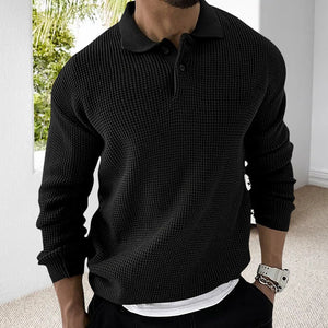 Waffel-Ansteck-Pullover