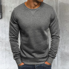 Laden Sie das Bild in den Galerie-Viewer, Lässiger Lockerer Einfarbiger Langarm-Pullover für Herren