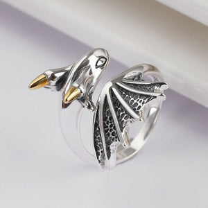 Kleiner Drache verstellbarer Ring