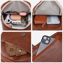 Laden Sie das Bild in den Galerie-Viewer, Twist Clamshell Lederrucksack