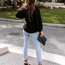 Laden Sie das Bild in den Galerie-Viewer, Lässige Bequeme Bluse mit V-Ausschnitt