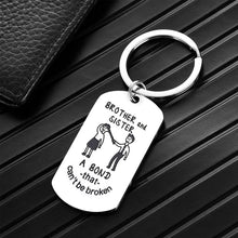 Laden Sie das Bild in den Galerie-Viewer, Bruder und Schwester - Lustiger Schlüsselanhänger