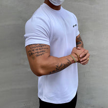 Laden Sie das Bild in den Galerie-Viewer, Elastisches Sport-T-Shirt aus reiner Baumwolle