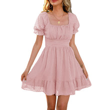 Laden Sie das Bild in den Galerie-Viewer, Sommerkleid mit hoher Taille und offenem Rücken