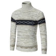 Laden Sie das Bild in den Galerie-Viewer, Modischer Einfacher Strickpullover mit Rautenmuster für Herren