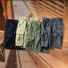 Laden Sie das Bild in den Galerie-Viewer, Lässige Shorts mit mehreren Taschen für Herren