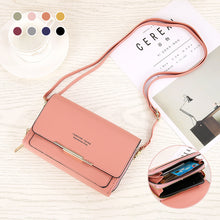 Laden Sie das Bild in den Galerie-Viewer, Umhängetasche aus PU mit mehreren Kartenfächern