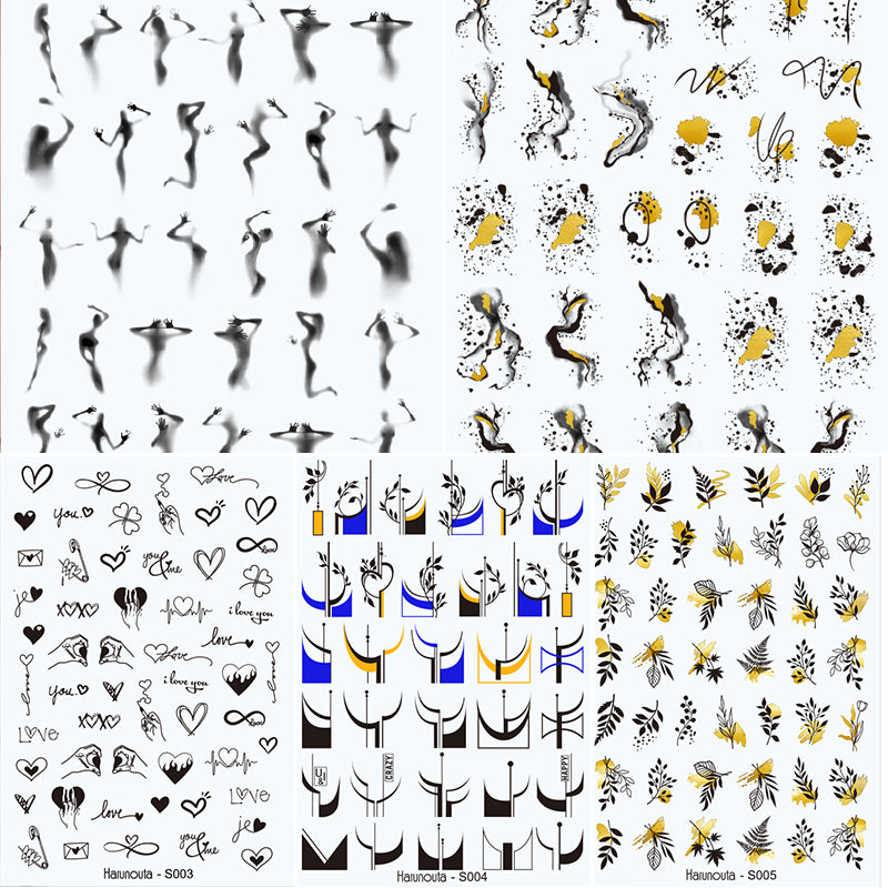 Kreative 3D-Nagelsticker