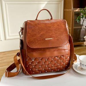 Diebstahlsichere Mehrzweck-Reisetasche aus weichem Leder