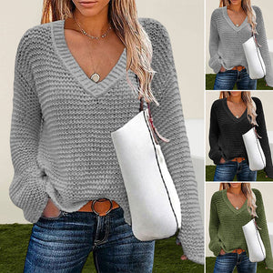 Damen Gestrickter Pullover