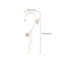 Laden Sie das Bild in den Galerie-Viewer, Elegante Schmetterlings-Blumenohrringe mit Quasten