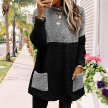 Laden Sie das Bild in den Galerie-Viewer, Pocket Veloursleder Sweatshirt