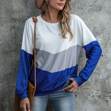 Laden Sie das Bild in den Galerie-Viewer, Dreifarbiges langärmliges T-Shirt