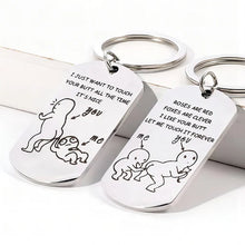 Laden Sie das Bild in den Galerie-Viewer, Lustiger „Ich liebe deinen Hintern“-Schlüsselanhänger