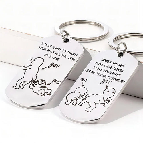 Lustiger „Ich liebe deinen Hintern“-Schlüsselanhänger