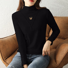 Laden Sie das Bild in den Galerie-Viewer, Lässige Langarm-Rollkragenpullover für Damen