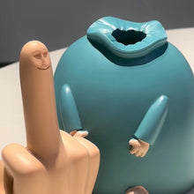 Laden Sie das Bild in den Galerie-Viewer, Kleines blaues Mittelfinger-Ornament