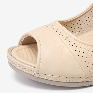Klassische Lässige Sandalen Mit Fischmaul