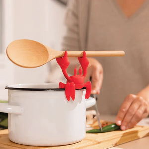Rote Krabbe Silikon-Utensilienauflage