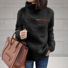 Laden Sie das Bild in den Galerie-Viewer, Thermopullover mit Rollkragen und Reißverschluss