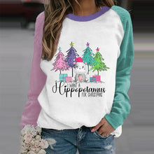 Laden Sie das Bild in den Galerie-Viewer, Farbe-Block Weihnachtsbaum T-Shirt