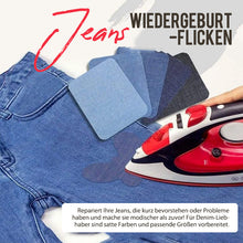Laden Sie das Bild in den Galerie-Viewer, Jeans-Wiedergeburt-Flicken