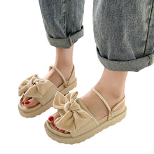 Laden Sie das Bild in den Galerie-Viewer, Sommerliche vielseitige modische Sandalen mit Schleife