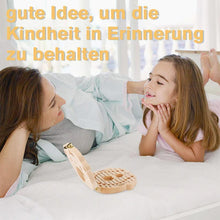 Laden Sie das Bild in den Galerie-Viewer, Milchzahnkästchen aus Holz für Babys