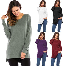 Laden Sie das Bild in den Galerie-Viewer, Lockeres Lässiges Langarm-T-Shirt Für Damen