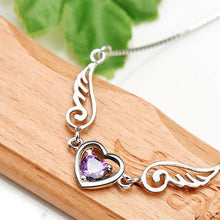 Laden Sie das Bild in den Galerie-Viewer, Engelsflügel Herz Halskette