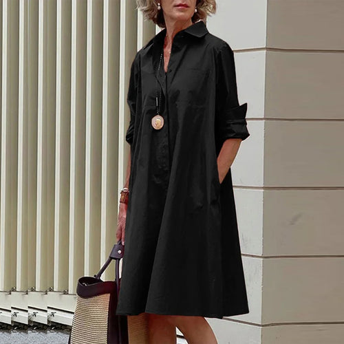 Locker geschnittenes Hemdkleid