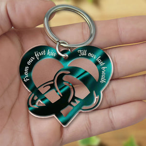 Personalisierter Herz-Schlüsselanhänger