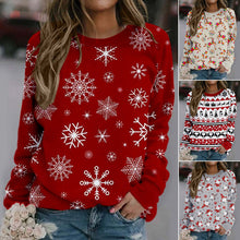 Laden Sie das Bild in den Galerie-Viewer, Weihnachtselement 3D-Druck All-Match Sweatshirt