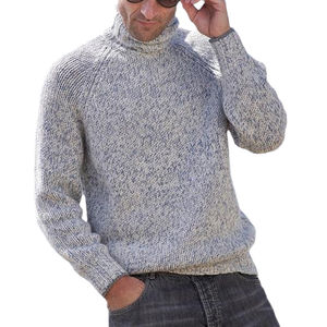 Einfarbiger Vielseitiger Rollkragenpullover für Herren