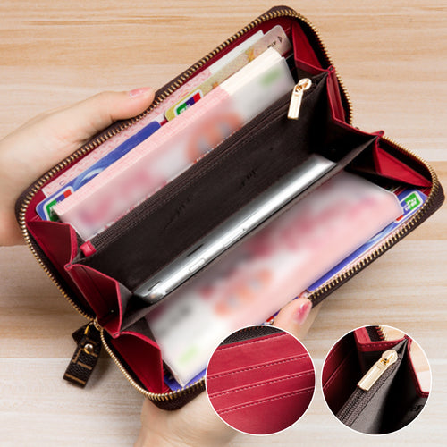 Damen modische Lange Brieftasche