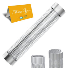 Laden Sie das Bild in den Galerie-Viewer, Grillrauchrohr aus Edelstahl 12&quot; - 5 Stunden Rauchwolke