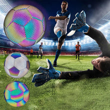 Laden Sie das Bild in den Galerie-Viewer, Reflektierender leuchtender Fußball