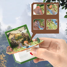 Laden Sie das Bild in den Galerie-Viewer, 3D Stereoskopisches Puzzlebuch mit Schlüsselanhänger